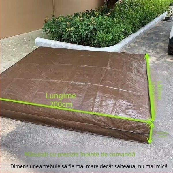 Geantă de ambalare pentru saltea, cu fermoar 3D, din plasă țesută, husă protectoare pentru mutare și depozitare