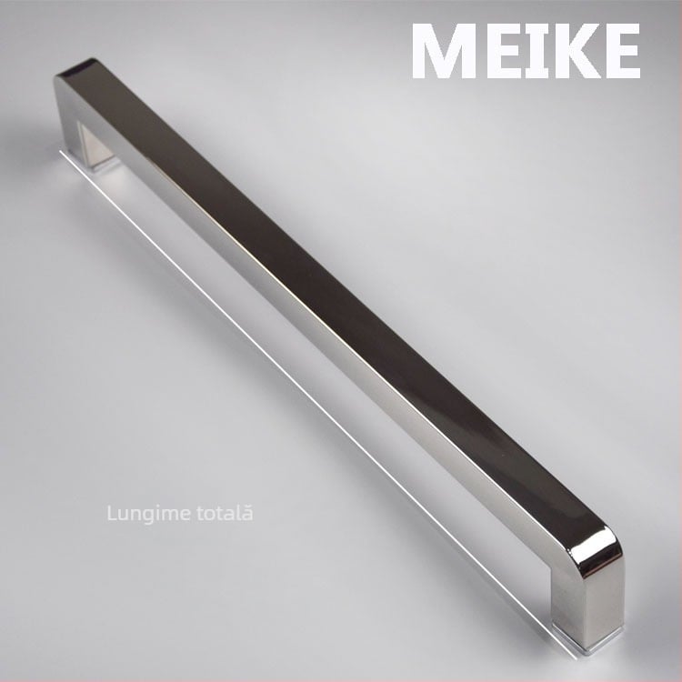GL-MK440 Mâner pentru ușă de sticlă din oțel inoxidabil 304, negru, țeavă pătrată, pentru ușă glisantă de duș și baie