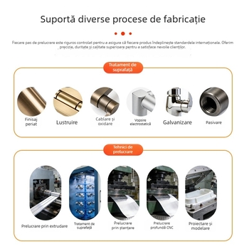 Mâner din aluminiu negru pentru uși, ferestre, dulapuri, garderobe, sertare și dulapuri pentru pantofi, cu lungime extinsă