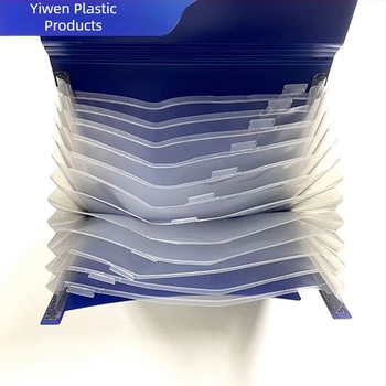 Mapă acordeon colorată, personalizată în fabrică, cu șnur elastic, 6 straturi PP impermeabil pentru depozitare și organizare documente