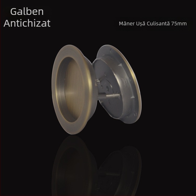 Mâner din aliaj de zinc pentru uși glisante, mâner interior pentru uși glisante, design de lux