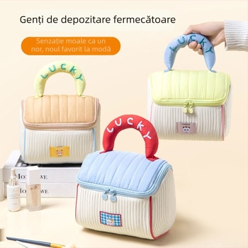 Geantă Dopamine House pentru machiaj, personalizabilă, portabilă pentru călătorii, organizator cu compartimente