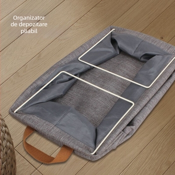 Cutie de depozitare pentru garderobă din material textil, pliabilă, fără capac, multifuncțională, portabilă