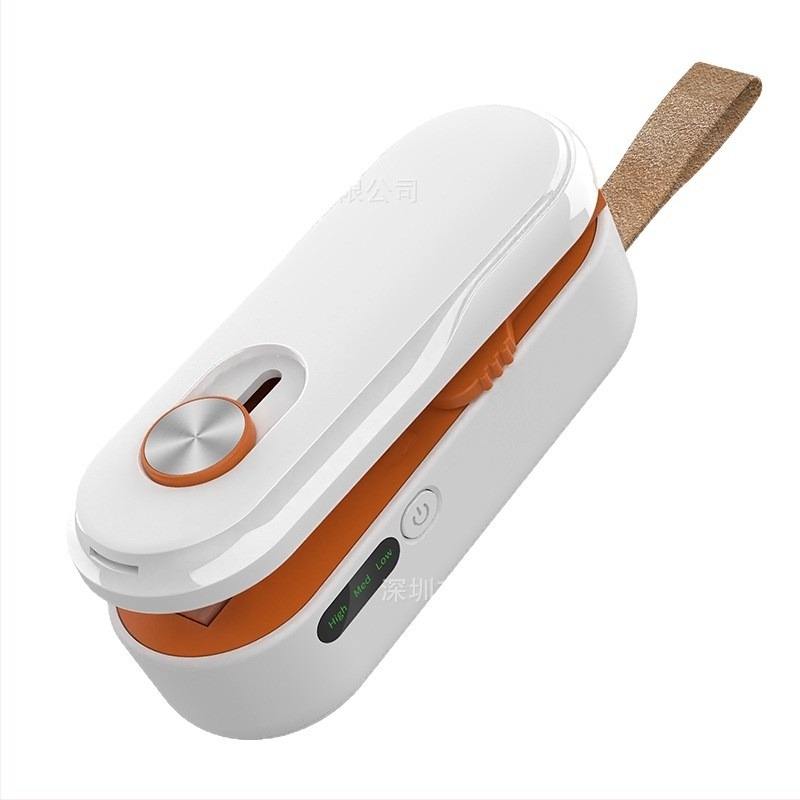 Mașină de sigilat compactă, reîncărcabilă, cu trei niveluri de temperatură, pentru pungi de gustări de uz casnic; sigilator pentru pungi din plastic, sigilare manuală pentru prospețime