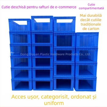 Cutie de sortare cu cadru deschis pentru raft, cutie de depozitare pentru comerțul electronic, îngroșată și rezistentă la căderi, cutie logistică pentru linia de producție, capacitate mare