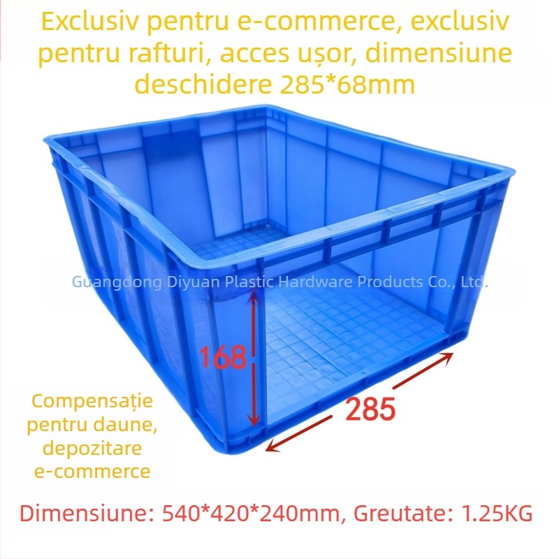 Cutie de sortare cu cadru deschis pentru raft, cutie de depozitare pentru comerțul electronic, îngroșată și rezistentă la căderi, cutie logistică pentru linia de producție, capacitate mare