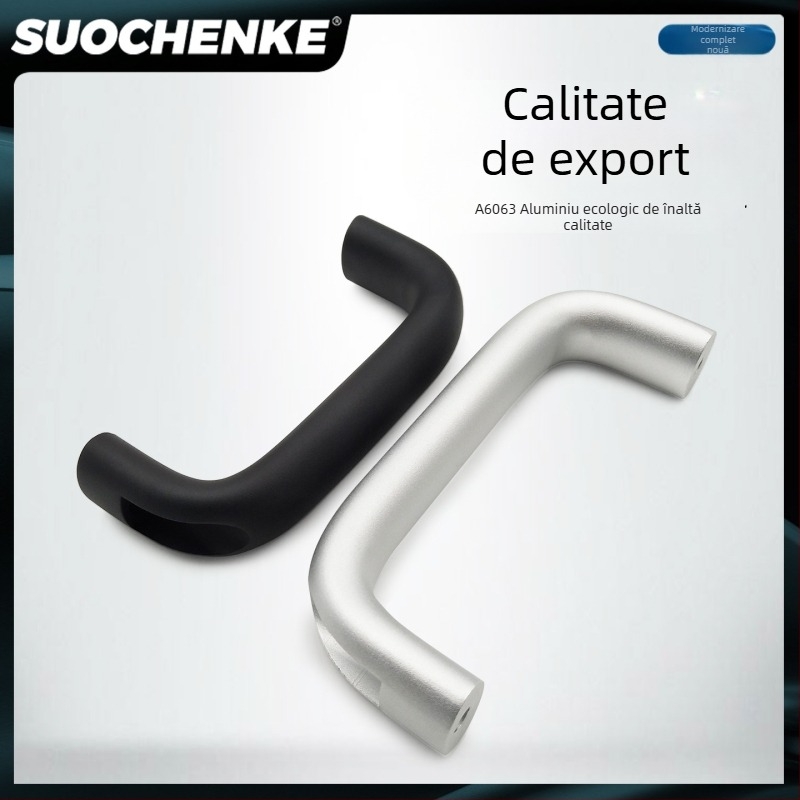 Mânere din aliaj de aluminiu, cu formă ovală pentru montaj exterior, gaură M6, UADEL-UADR, mâner industrial pentru mobilier, gros și mare
