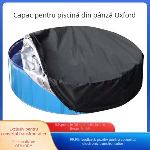 Acoperire de piscină pentru animale de companie – protecție împotriva prafului, UV protecție și impermeabilă, rotundă sau pătrată