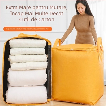 Genți de mutare cu capacitate mare, genți de depozitare îngroșate, organizatoare pentru bagaje și haine, genți cu model piele de șarpe țesută