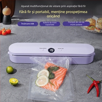 Mașină de sigilare vid cu afișaj digital și încărcare wireless pentru conservarea alimentelor