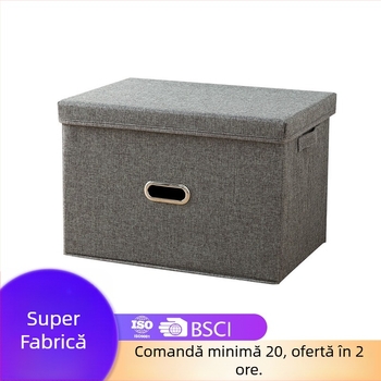 Cutie pliabilă de depozitare din material textil pentru haine și lenjerie
