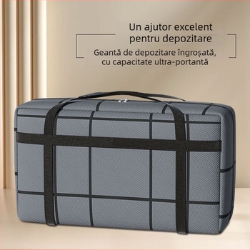 Geantă de mutare cu material îngroșat, protecție împotriva prafului, capacitate mare pentru haine și pături