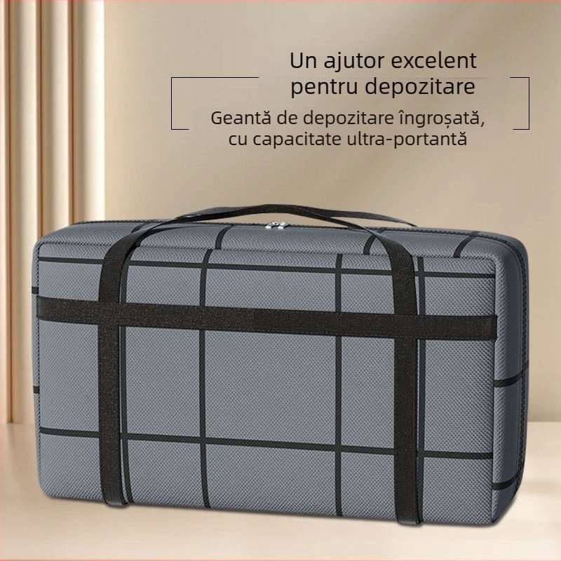Geantă de mutare cu material îngroșat, protecție împotriva prafului, capacitate mare pentru haine și pături