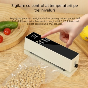 Mașină de vidat fără fir, sigiliu vacuum compact pentru bucătărie, reîncărcabilă