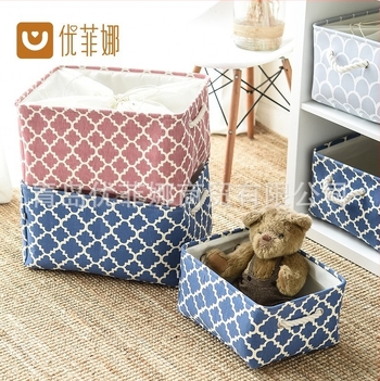 Youfina coș de depozitare din material textil, lavabil, din bumbac-lână, cutie organizator pentru haine, jucării și accesorii