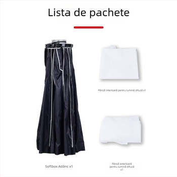 Softbox de fotografiat 50 cm, instalare rapidă, difuzor cu plasă parabolică adâncă, montaj Bowens universal pentru streaming live