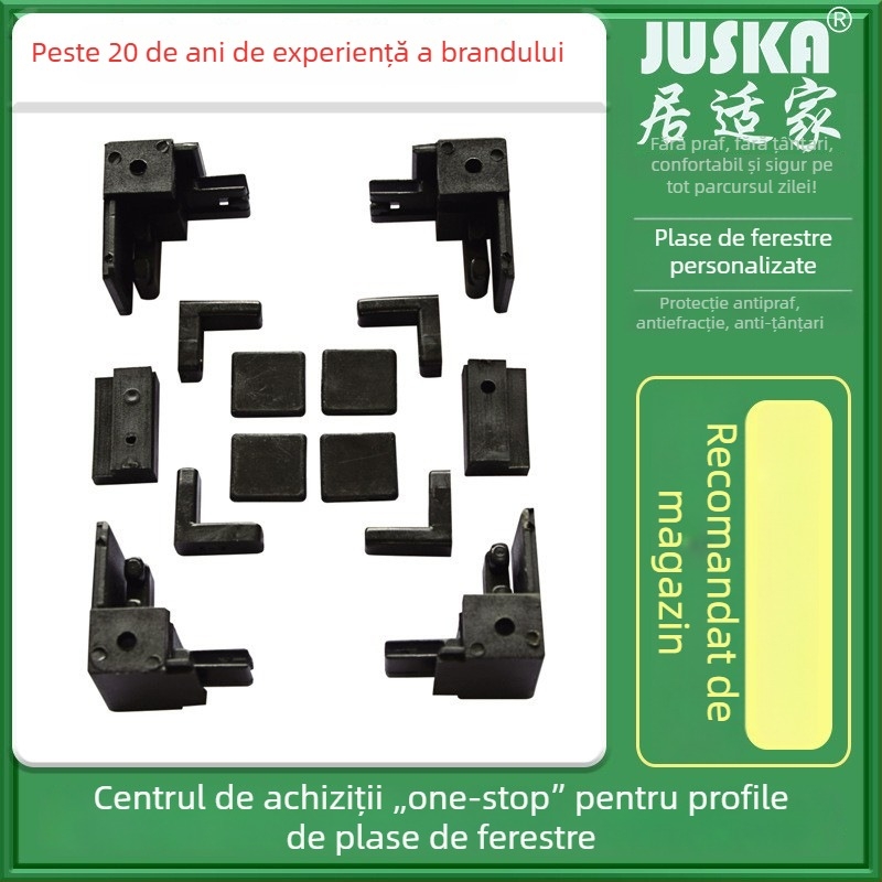 Profil de fereastră din aluminiu pentru ecran interior cu set complet de accesorii