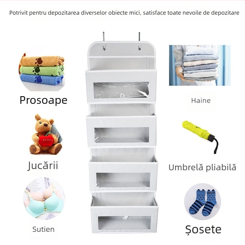 Geantă de depozitare din material nețesut, pentru dormitor, ușă/fereastră și garderobă
