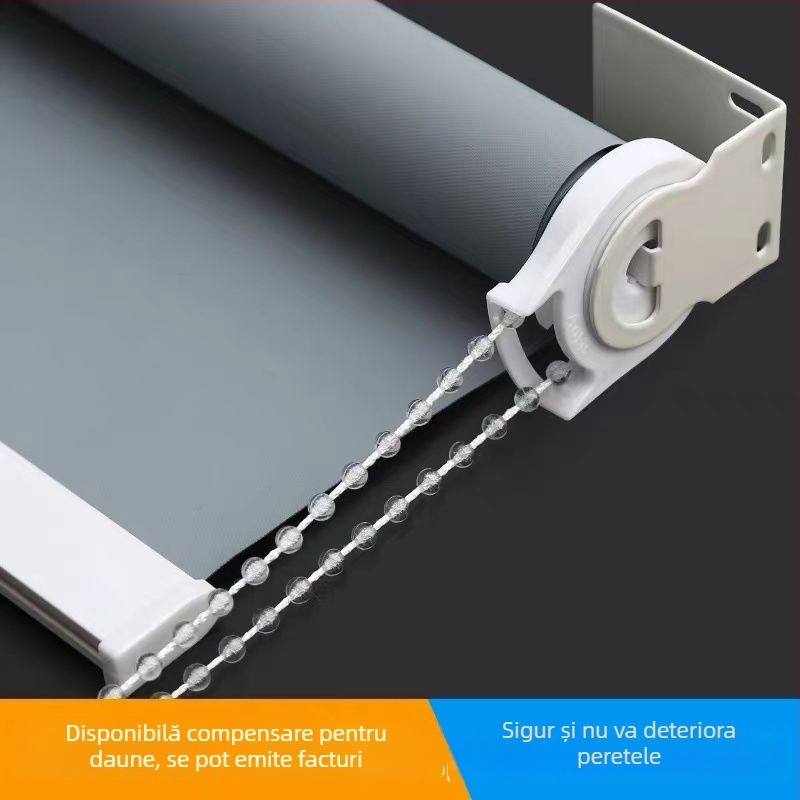 Suport rotativ extins pentru jaluzele rulou — roată universală, set complet de accesorii pentru jaluzele rulou, fără găuri