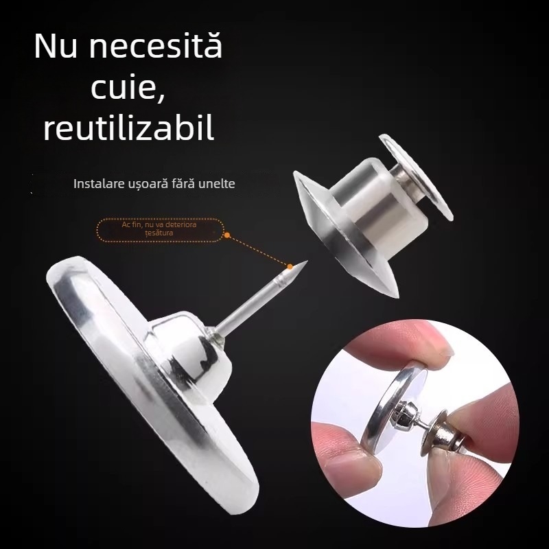 Magneti pentru perdea, fără cusătură, clipsuri magnetice invizibile pentru blocarea luminii