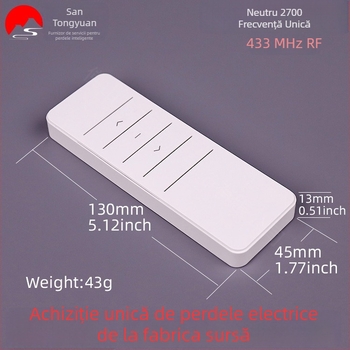 Accesorii pentru perdele electrice: telecomandă cu frecvență unică 2700 pentru motoare seria 82, controler manual