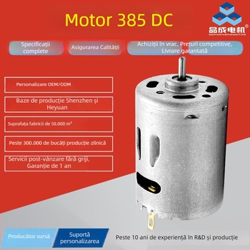 Motor DC cu perii R385/R380 pentru ștergătoare, umidificator, pistol cu aer cald, bormașină și șurubelniță
