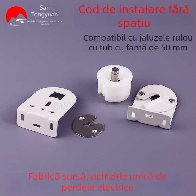 Kit de instalare fără joc pentru conductă cu 50 canale, adaptor inclus, pentru motoare tubulare de 35