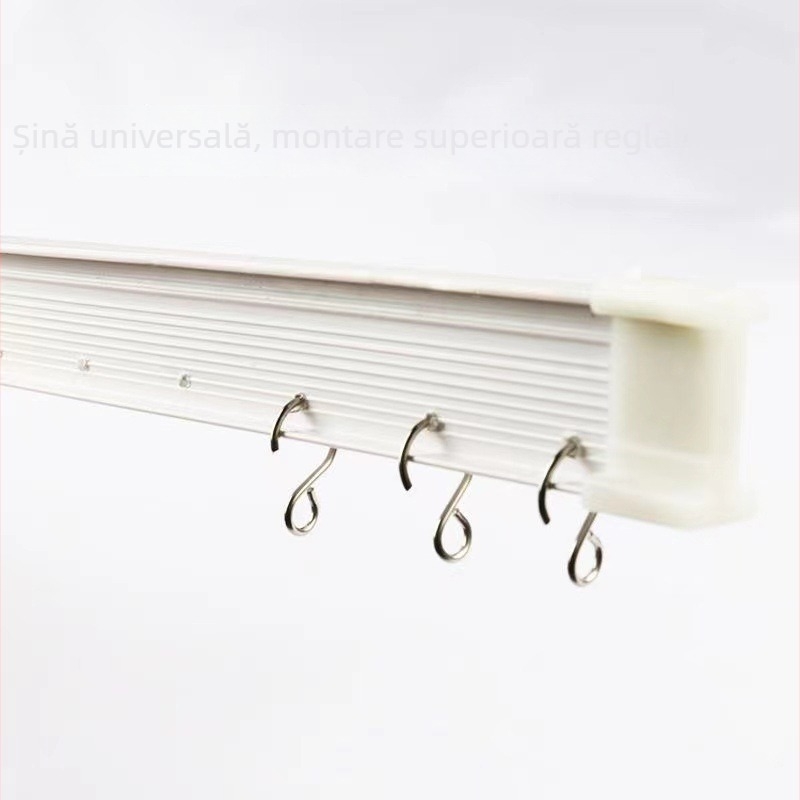 Nouă perdea din mărgele de cristal, șină din plastic pentru perdea, ghidaj cu role, șină DIY, flexibilă la 360°