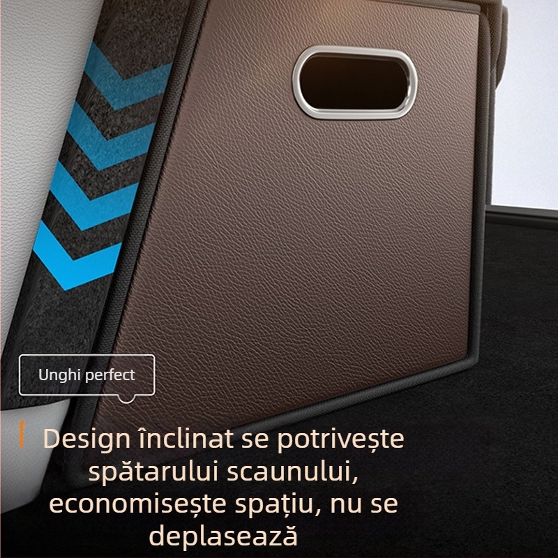 Cutie de depozitare pentru portbagaj, model diamantat, închidere magnetică, spațiu mare pentru obiecte auto, pliabilă