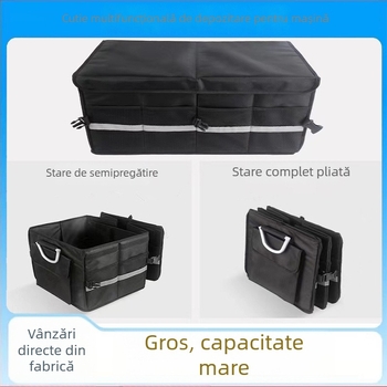 Cutie de depozitare pentru portbagaj auto, capacitate mare, pliabilă, din pânză Oxford