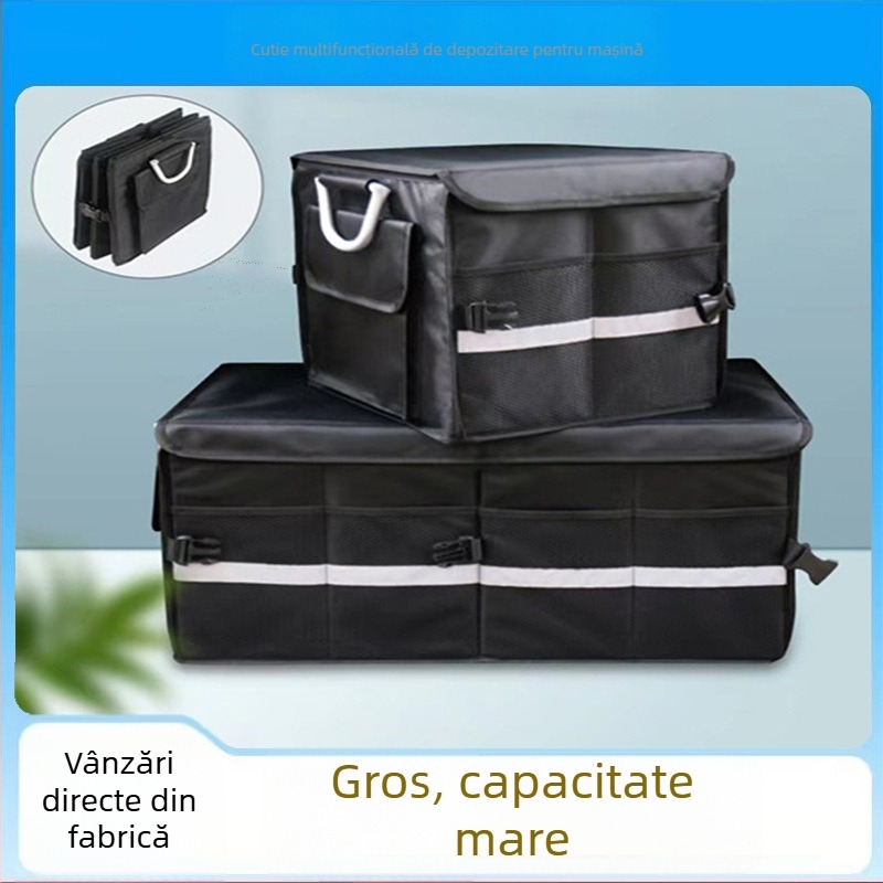 Cutie de depozitare pentru portbagaj auto, capacitate mare, pliabilă, din pânză Oxford