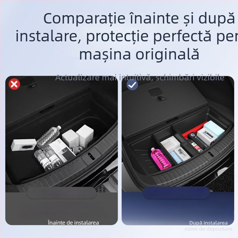Cutie de depozitare ascunsă pentru partea inferioară a portbagajului, organizare auto, compatibilă cu Xiaomi Yu7
