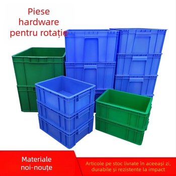 Cutii rectangulare din plastic pentru depozitare, cu mai multe niveluri, stivabile