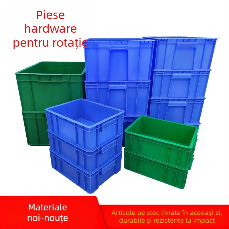 Cutii rectangulare din plastic pentru depozitare, cu mai multe niveluri, stivabile