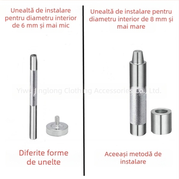 Unealtă manuală pentru montaj ochiuri în piele – perforare piele și set de ochi metalici DIY