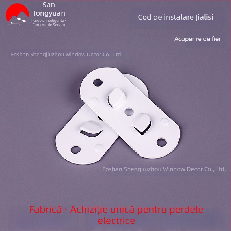 Accesoriu electric pentru șina de perdea, piesă de montaj dintr-o singură bucată, pentru montaj superior ascuns