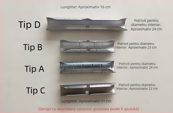 Conector extensibil pentru bara română de perdea, 11 cm, tijă conectantă temperată