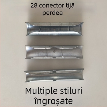 Conector extensibil pentru bara română de perdea, 11 cm, tijă conectantă temperată