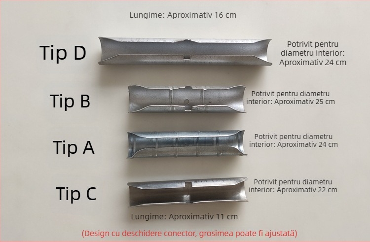 Conector extensibil pentru bara română de perdea, 11 cm, tijă conectantă temperată