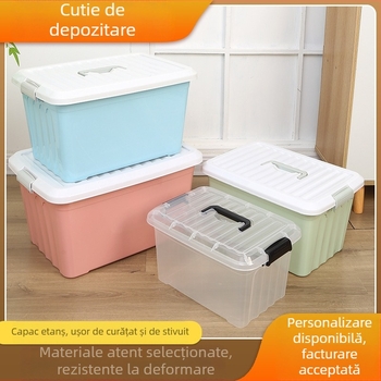 Cutie transparentă de depozitare pentru dormitor – organizator pentru haine și cuverturi