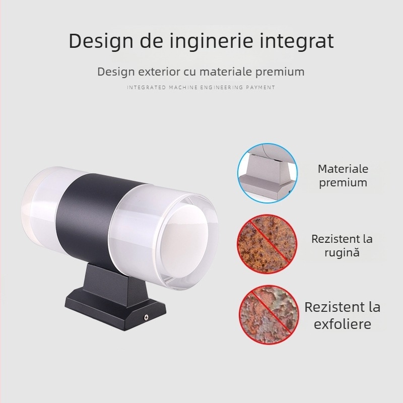 Lampă de perete LED pentru exterior - impermeabilă, pentru curte, terasă și balcon