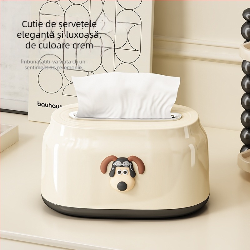 Cutie de șervețele de primăvară pentru sufragerie – cutie de depozitare elegantă, cutie creativă pentru baie, model E18