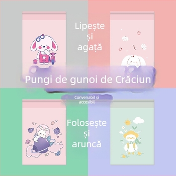 Pungă de gunoi autoadezivă pentru interiorul mașinii și birou, design drăguț pentru elevi