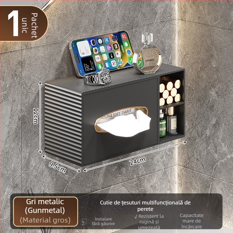 Cutie pentru șervețele în living, suport decorativ de lux pentru masă de cafea, stil modern minimalist, depozitare multifuncțională