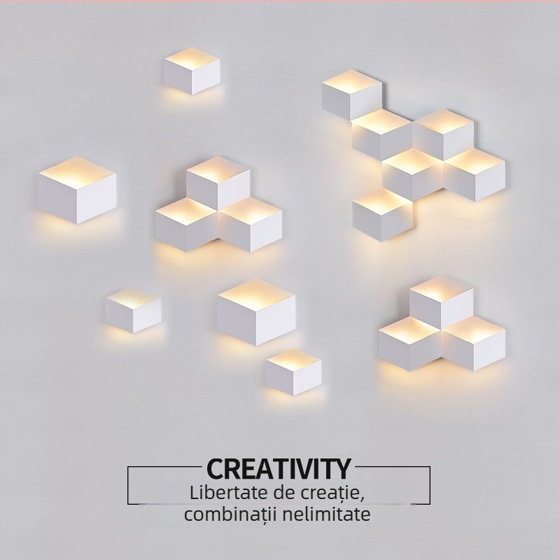 Lampă de perete în stil Nordic pentru living, dormitor, hol și cafea – lampă decorativă de perete cu design de iluminat personalizat