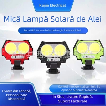 Lampa solară de exterior, cu senzor de mișcare pentru alei și curte, iluminare de urgență, control de la distanță