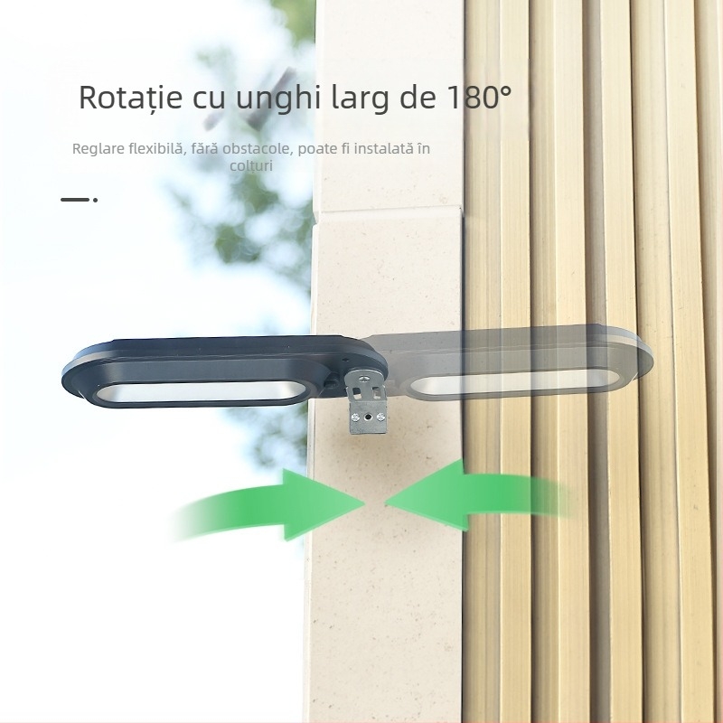Lumină LED de perete solar pentru exterior, curte, rezistentă la apă IP65, iluminat peisaj, nou model