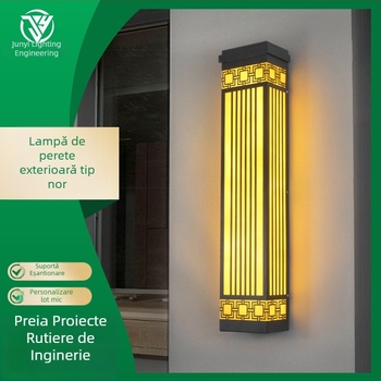 Lumină de perete exterior personalizată, lampă de grădină impermeabilă, iluminat exterior pentru hoteluri și vile, iluminat de peisaj exterior, lampă pentru stâlpul porții