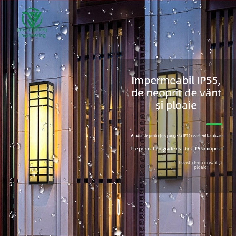 Lumină de perete exterior personalizată, lampă de grădină impermeabilă, iluminat exterior pentru hoteluri și vile, iluminat de peisaj exterior, lampă pentru stâlpul porții