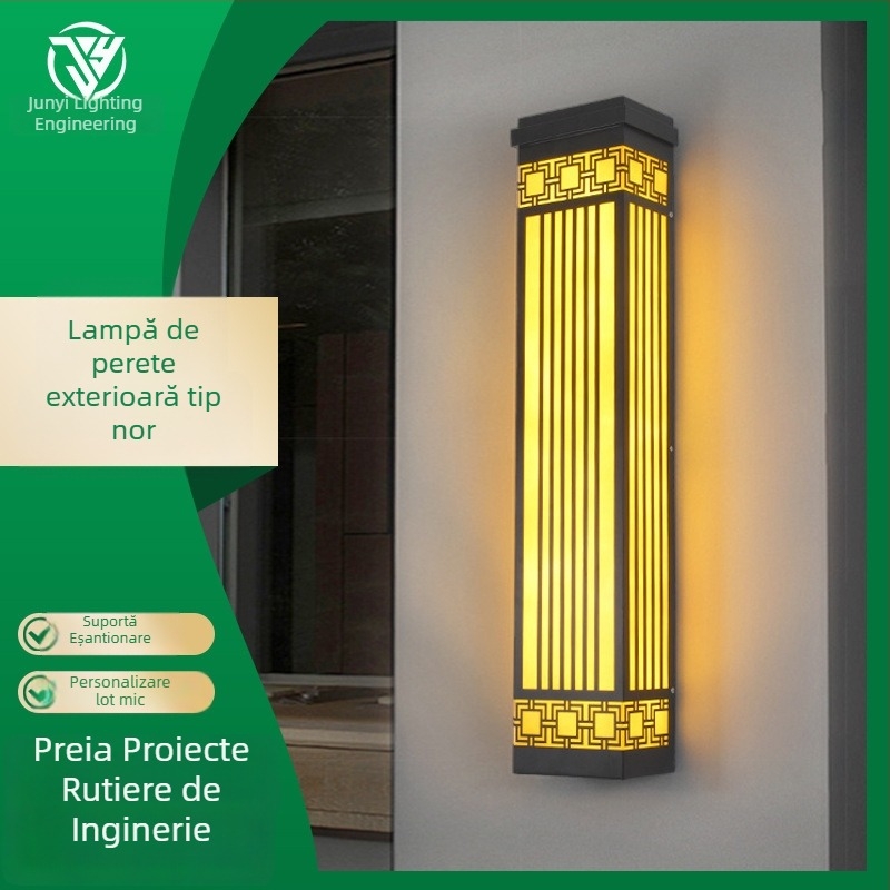 Lumină de perete exterior personalizată, lampă de grădină impermeabilă, iluminat exterior pentru hoteluri și vile, iluminat de peisaj exterior, lampă pentru stâlpul porții